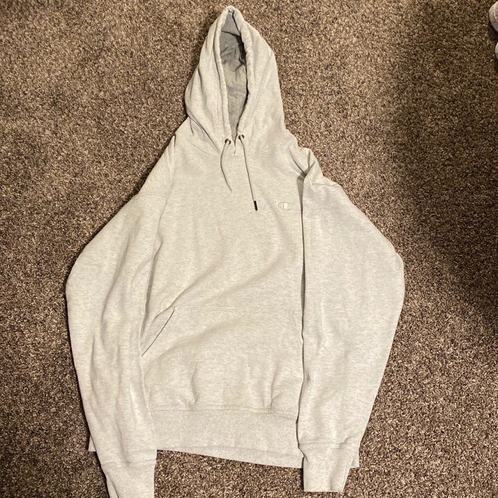 White Champion Hoodie/Sweatshirt